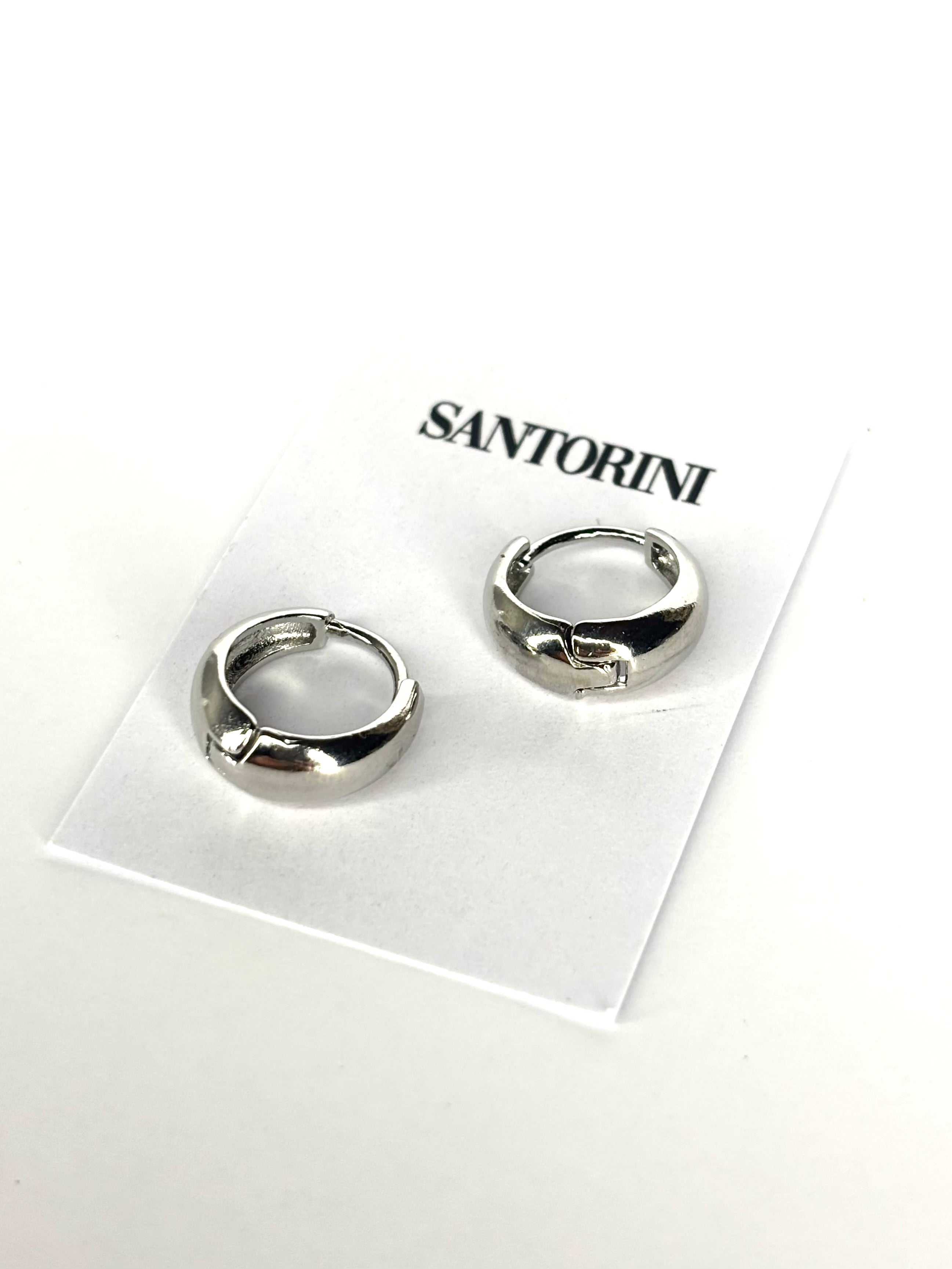 Aritos minis plateados