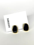 Caravanas minis negras & azul marino